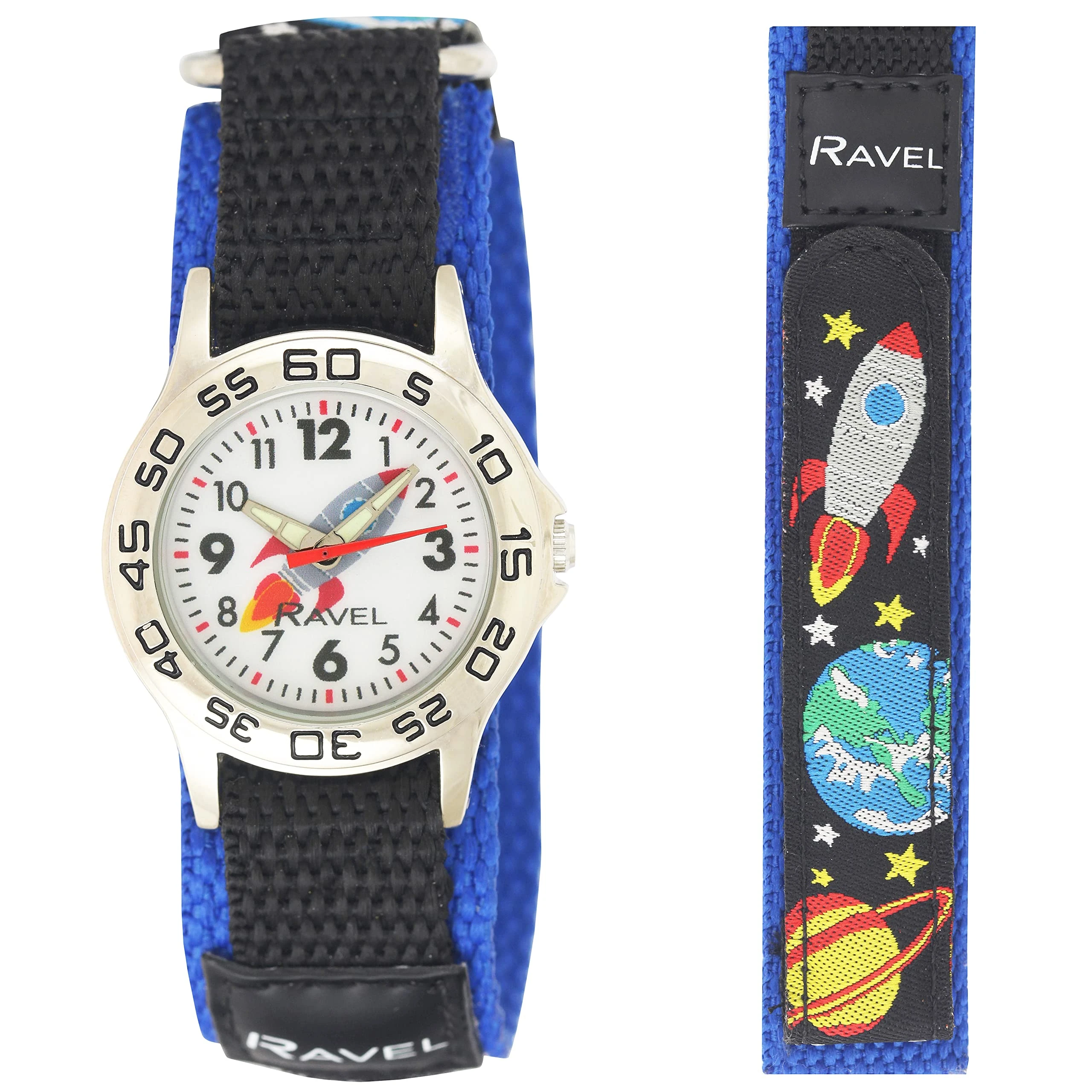Ravel Children's Space Watch with Easy Fasten Action Strap - Analogue Quartz - R1507.88
