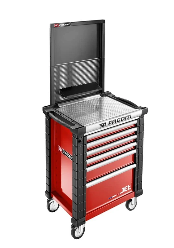 Facom JET.WA22-3 - Small Shelf for Perforated Plates, Steel Construction, Coating, Powder Coating, High Quality