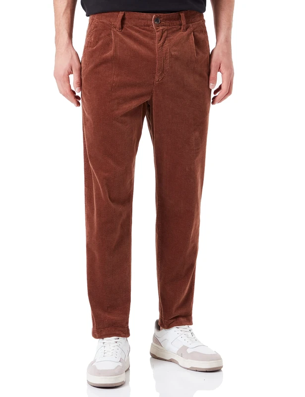 BOSS Men's Trousers_Flat, Open Brown, 30