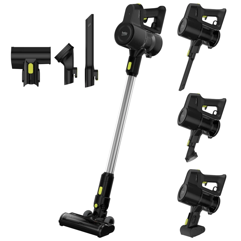 Beko Vega VRT51225VB, rechargeable multi-purpose broom, black, 150 W, 0.6 liters