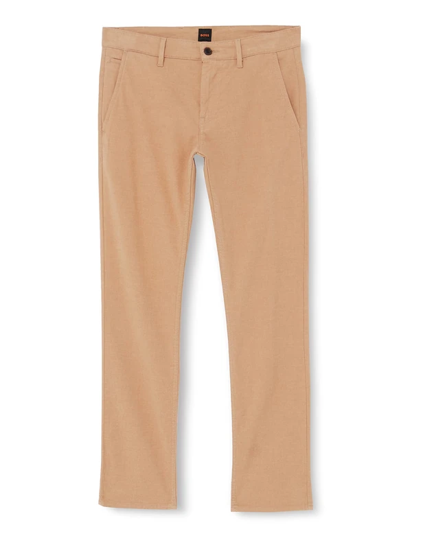 BOSS Men's Trousers_Flat, Medium Beige, 34