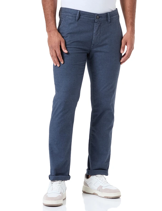 BOSS Men's Schino-Slim Trousers_Flat, Dark Blue, 38 W/30 L