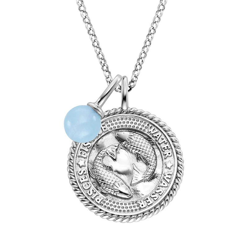 Engelsrufer Angel Whisperer ERN-PISCES-BA-ZI Silver Pisces Zodiac Sign Necklace