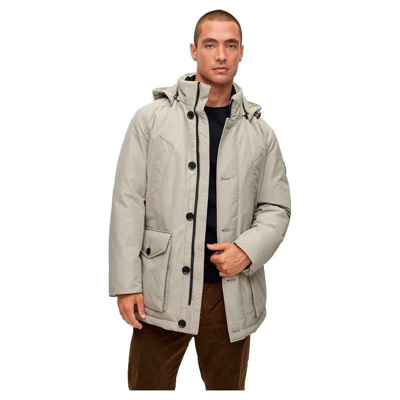 BOSS Men's Outerwear_Jacket, Open Grey, 64