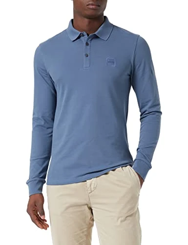 BOSS Men's Passerby Shirt, Bright Blue, 5XL