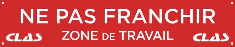 CLAS Equipements EG 0015 Traffic Banner Limited 100 x 20 cm