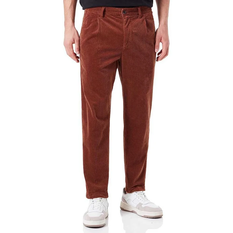 BOSS Men's Schino-Shyne Trousers_Flat, Open Brown, 34 W/32 L