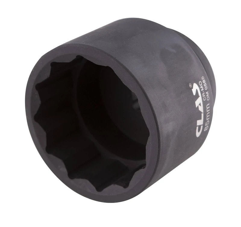 CLAS Equipements Om 0585 Impact Socket 12-Sided 1 Inch Diameter 85 mm