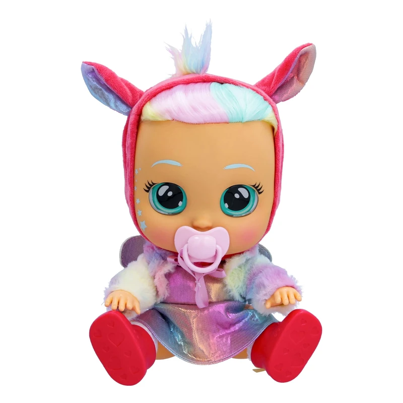 CRY BABIES Dressy Fantasy Hannah | Interactive Doll that cries Real tears with Hair to Style, Clothes to Wear and Accessories - Toy and Gift for Boys and Girls