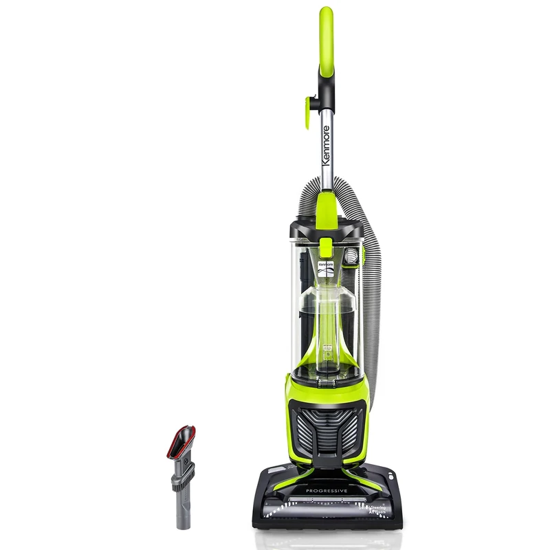 Kenmore DU2001, Bagless Upright Vacuum Carpet Cleaner with 2-Motor System, XL Dust Cup, 3-in-1 Combination Tool, Yellow