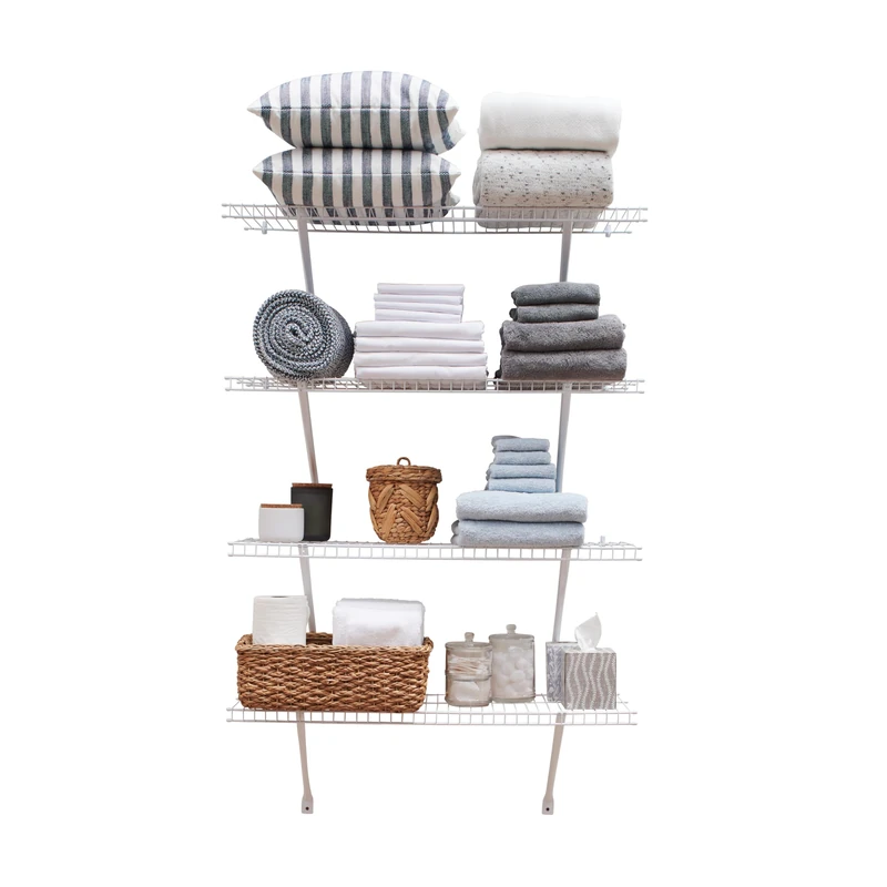Rubbermaid Direct Mount Linen Shelf Kit, 3' Length, White