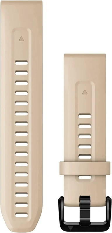 Garmin QuickFit Watch Bands (20mm), suitable for selected fēnix-, epix-, Descent-, D2-, Instinct- and Approach series smartwatches, Original accessory, Silicone, Limestone