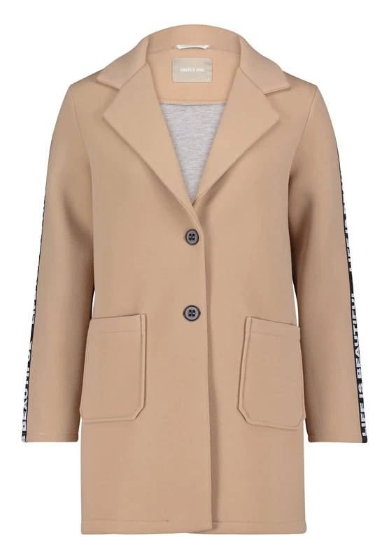 Amber & June Women's Jacke Feminin Coat, Braun, 44