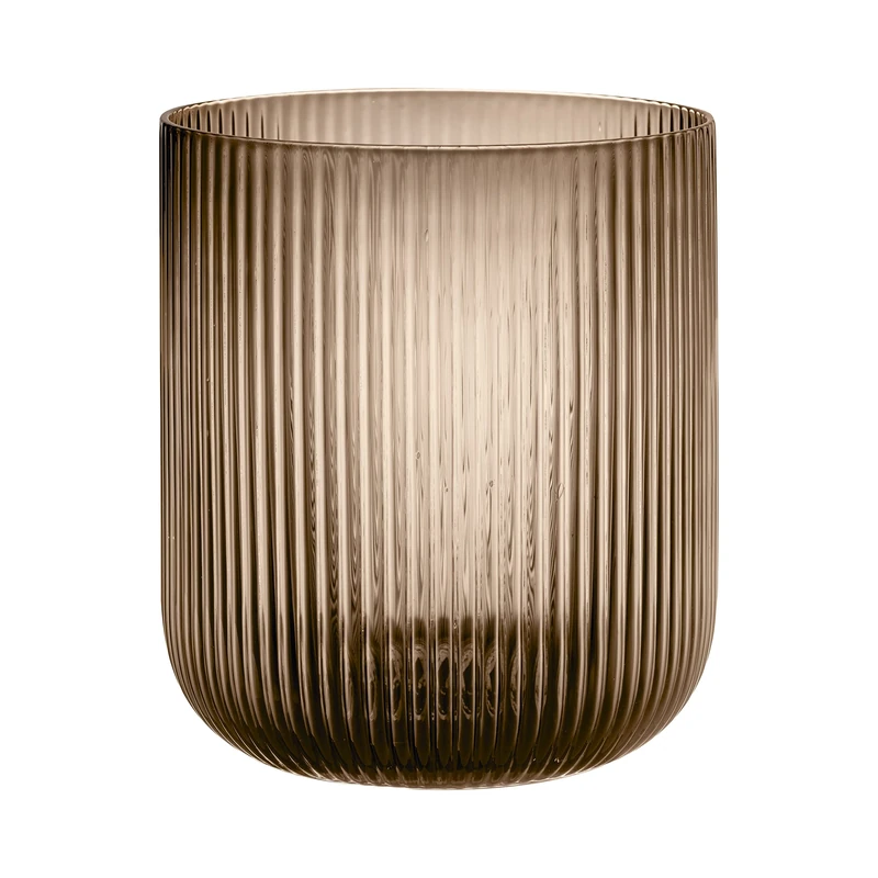 blomus -VEN 66253 Lantern Size L, Warm Brown Tone, Elegant Eye-Catcher as a Lantern or Vase, Colour Coffee