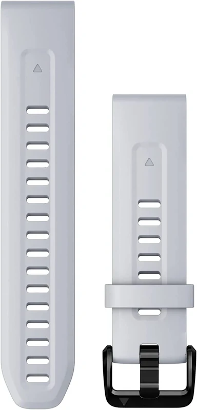 Garmin QuickFit Watch Bands (20mm), suitable for selected fēnix-, epix-, Descent-, D2-, Instinct- and Approach series smartwatches, Original accessory, Silicone, Whitestone