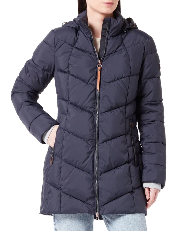 Camel Active Womenswear Women's 310210/8r48 Coat, Night Blue, XS/S
