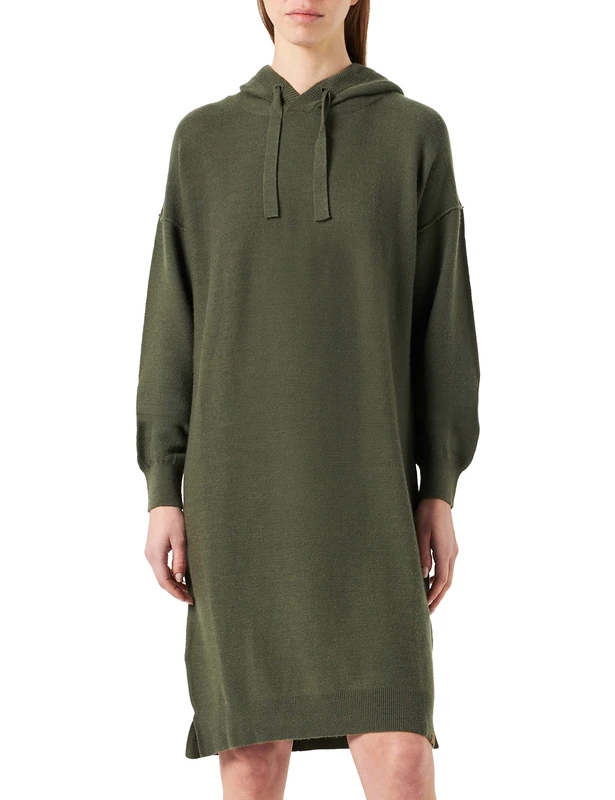 camel active Women's 391195/8k30 Dress, Dark Khaki, XS