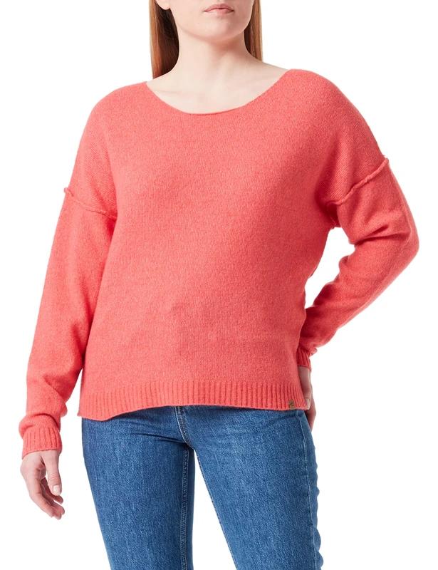 camel active Women's 309502/8k29 Sweater, Peach, S