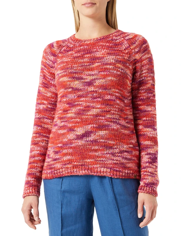 camel active Women's 309523/8k31 Sweater, Peach Fantasay, L