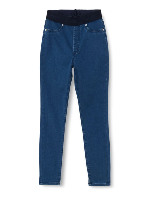 HUGO Women's Trousers, Medium Blue425, 28W x 32L