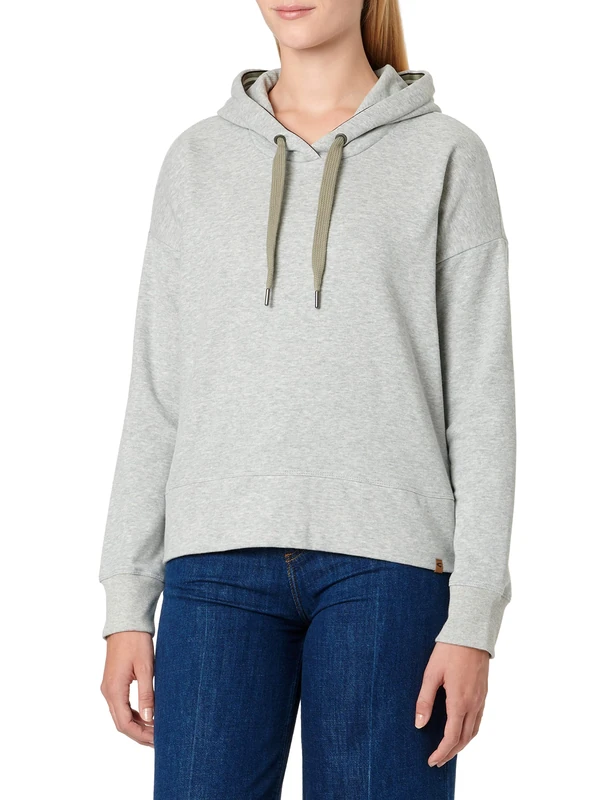 Camel Active Womenswear Women's 309301/8f54 Hooded Sweatshirt, Light Grey Mix, XS