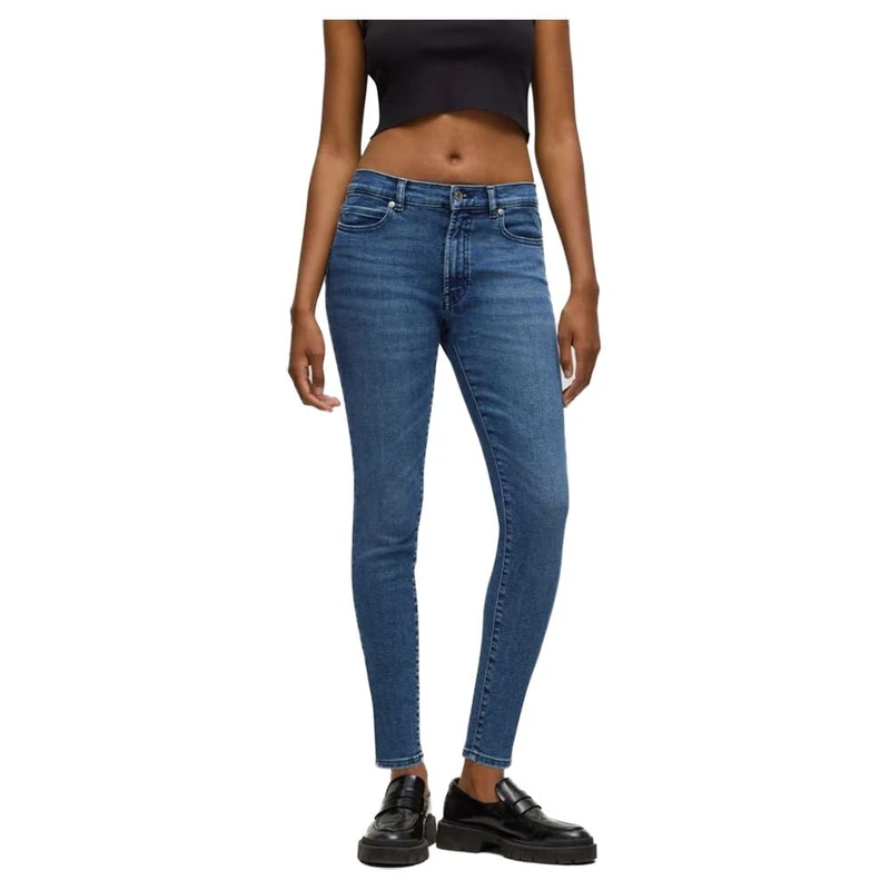 HUGO Women's Trousers, Navy410, 31W x 34L