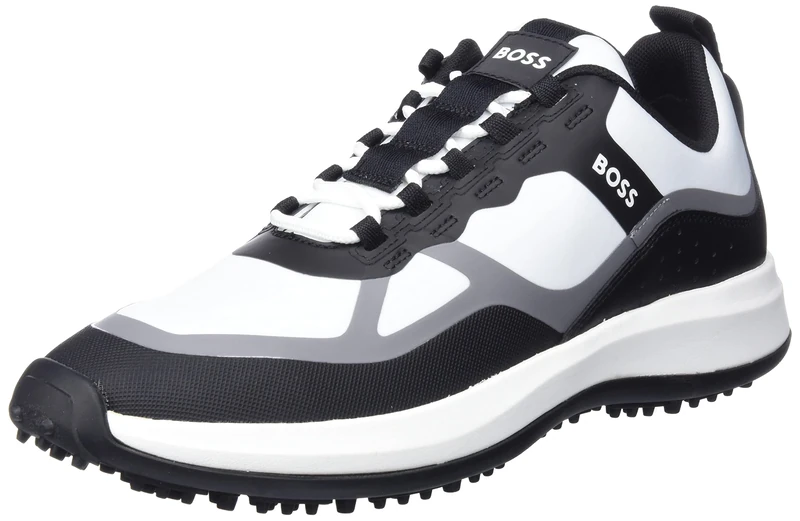 BOSS Men's Cedric_Runn_lymx Sneaker, Open White120, 8 UK