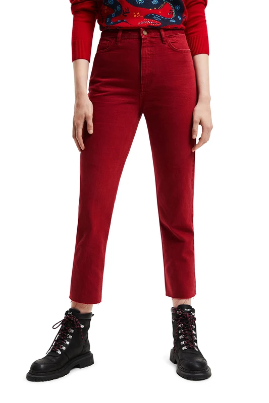 Desigual Women's Denim_javiera, 3028 Cereza Jeans, red, 10