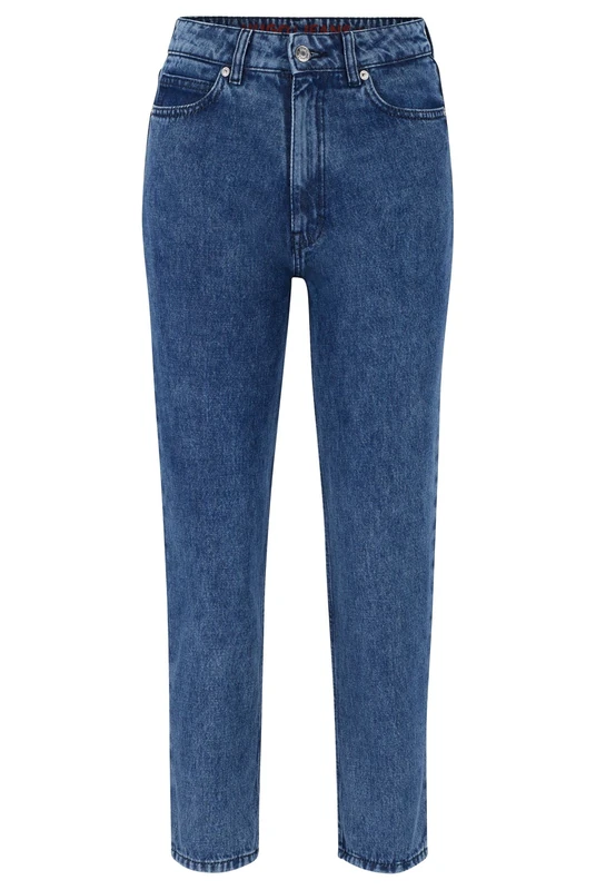 HUGO Women's Gatora Trousers, Navy415, 29W x 32L