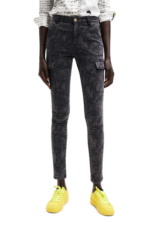 Desigual Women's Denim_Fabiola, 2000 Black Jeans, 10
