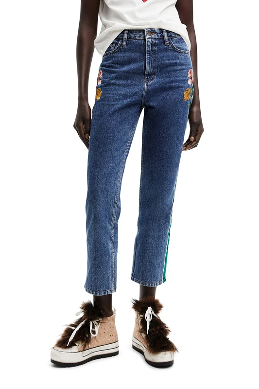 Desigual Women's ALEJAN, 5161 Denim Medium Dark Jeans, Blue, 34