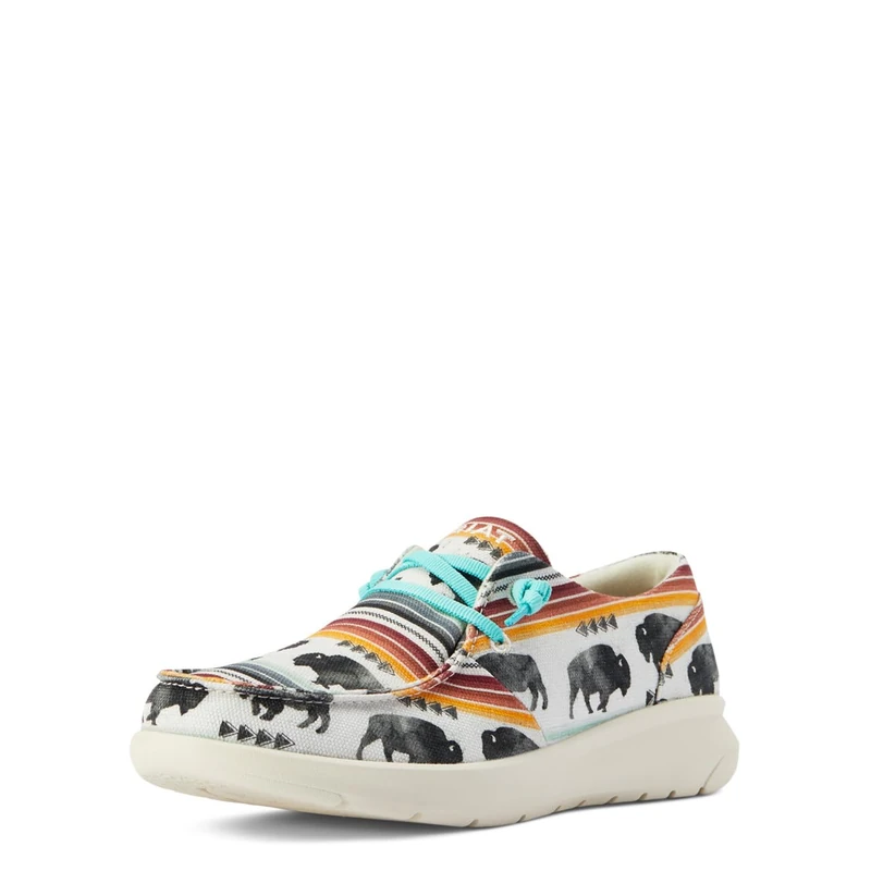 ARIAT Womens Hilo Sneaker, Buffalo Print, 8