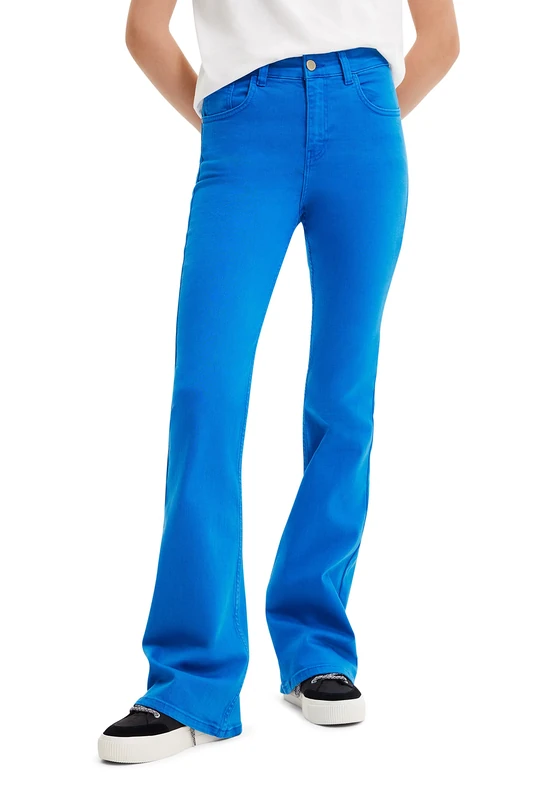 Desigual Women's Denim_mia, 5020 Mineral Blue Jeans, 8