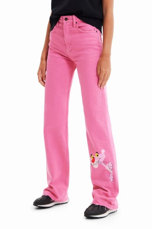 Desigual Women's Denim_Pink Panther 3056 Turosa Jeans, red, 10