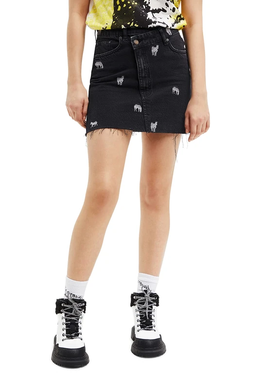 Desigual Women's Skirt, Black, L