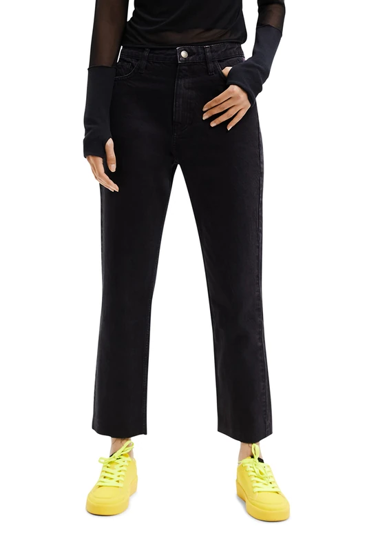 Desigual Women's Denim_Scarf, 2000 Black Jeans, 8