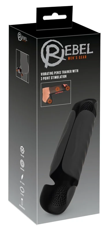 Rebel Vibrating Masturbator-05528440000 Black One Size