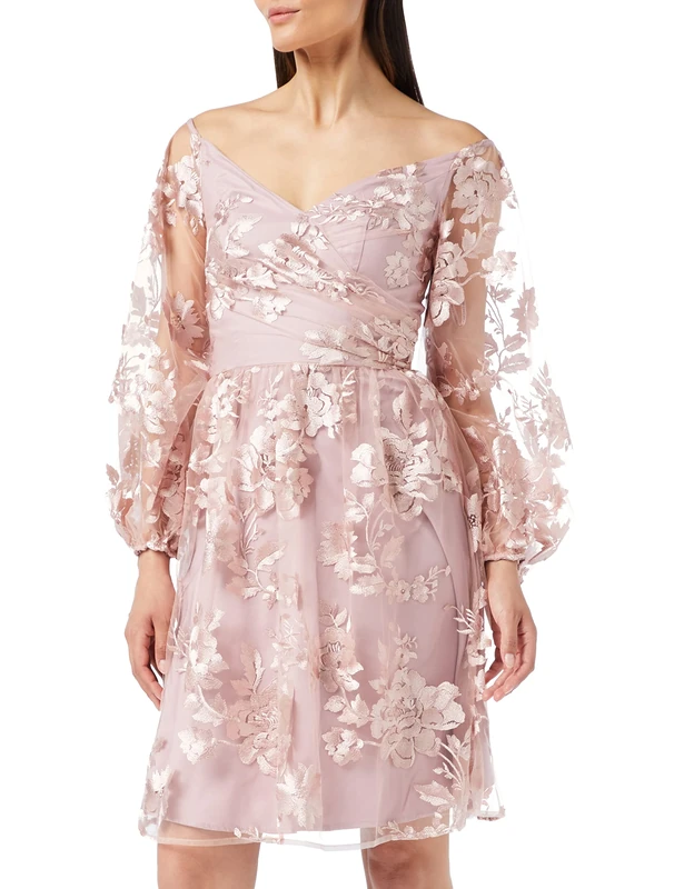 Chi Chi London Women's Dress Cocktail, Blush, 12 (71139BU)