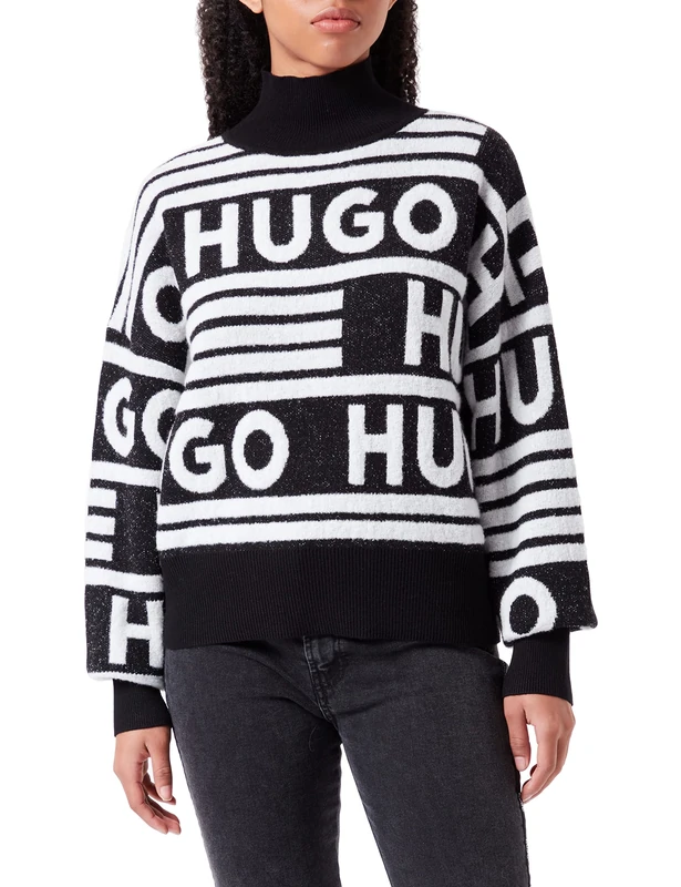 HUGO Women's Sismina Sweater, Black 1, S