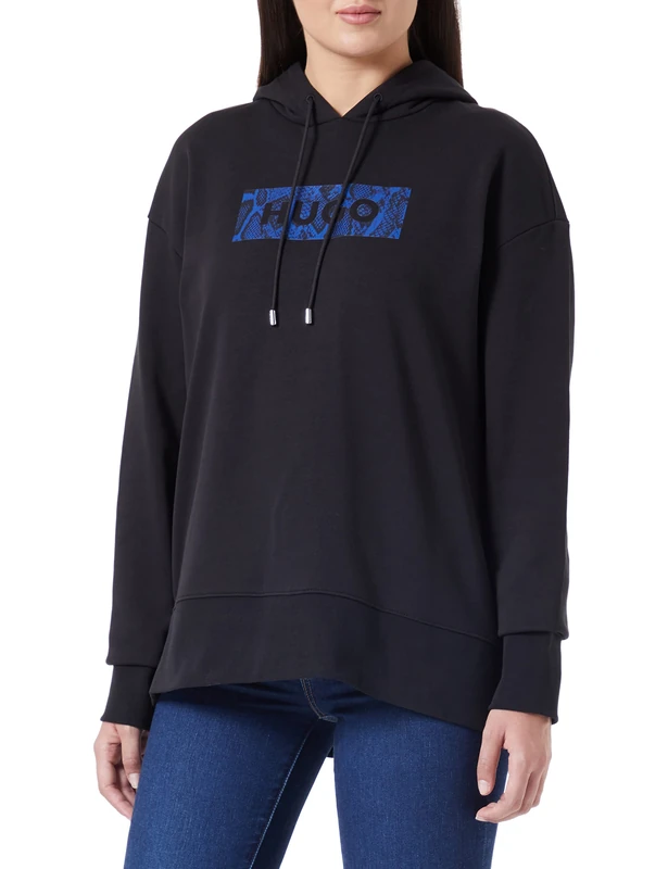 HUGO Women's Dreala_2 Sweatshirt, Black 1, XS