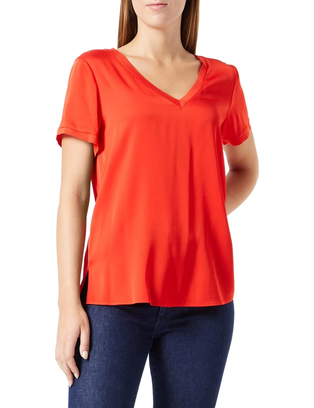 HUGO Women's Cavari-1 Shirt, Medium Red612, 8