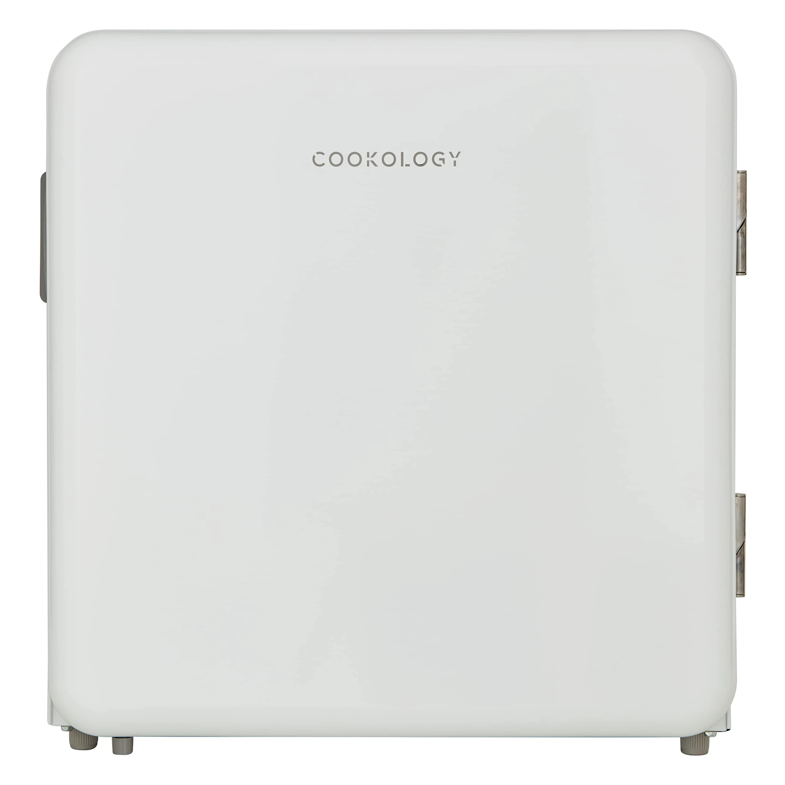 Cookology Retro Freestanding Fridge with Chiller Box, Self Closing Door (47L, White)