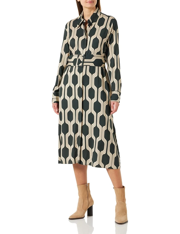 Seidensticker Women's 133732 Dress, Green, 8