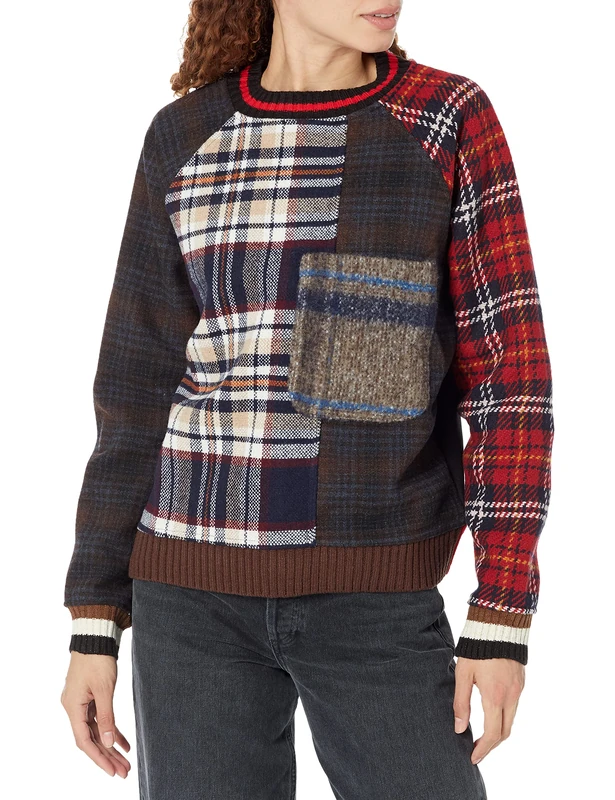 Desigual Women's Brown Sweat Bourboung 6000 Sweater, S