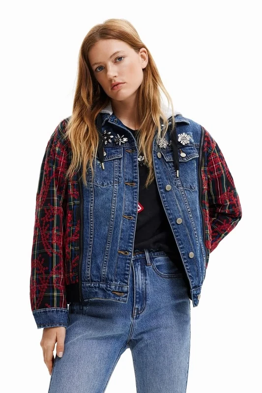 Desigual Women's CHAQ_Wichita, 9019 Tutti Fruti Jacket, Material Finishes, M