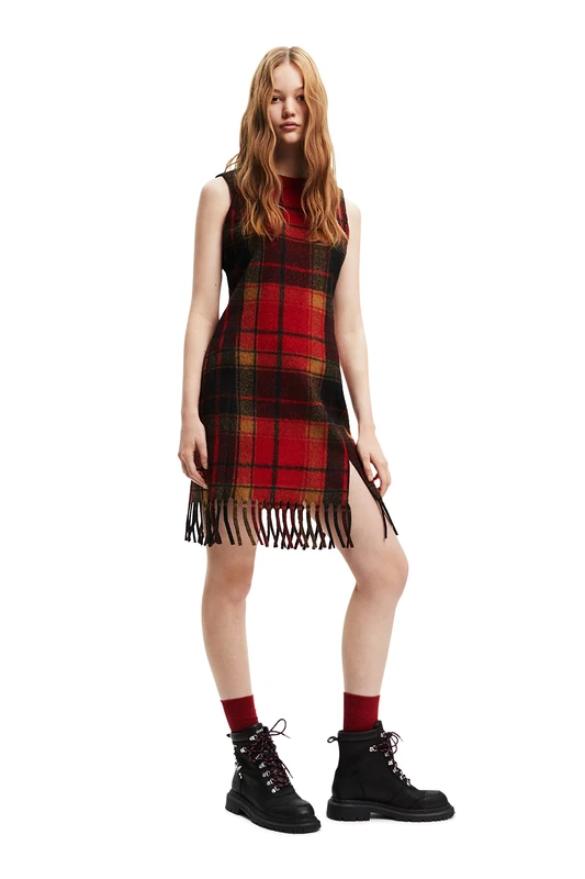 Desigual Women's Vest_ELSA, 3007 Burgundy Casual Dress, Red, XS