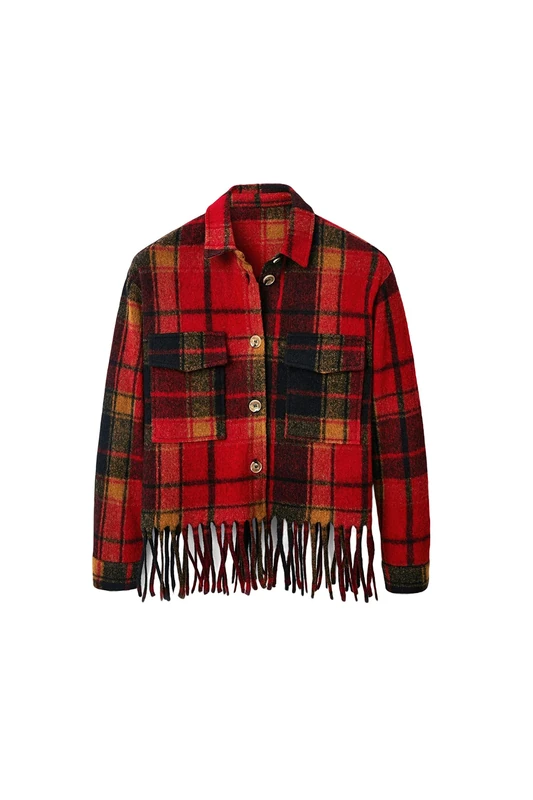 Desigual Women's Chaq_kiever, 3007 Burgundy Jacket, red, L