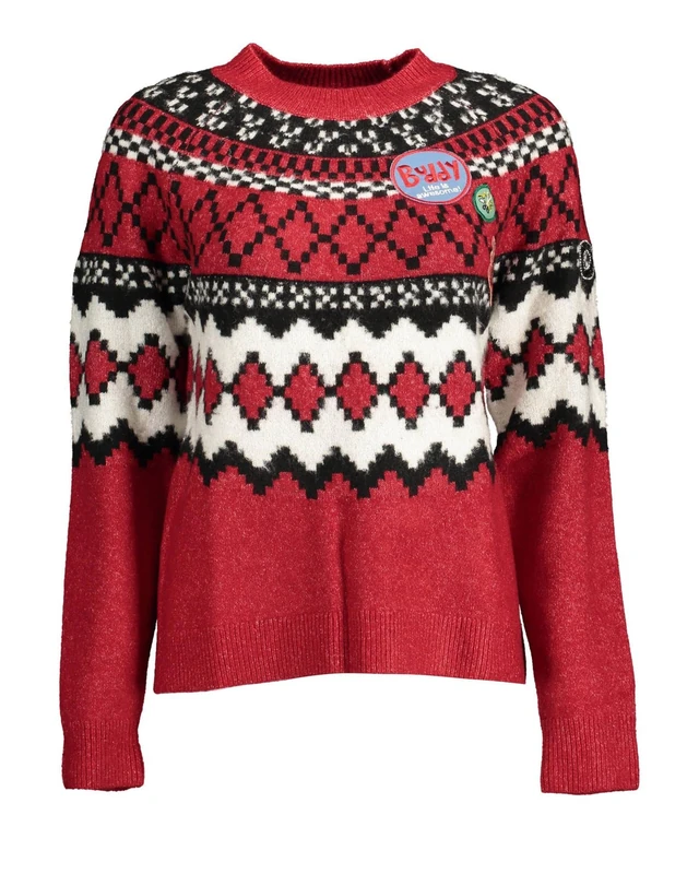 Desigual Women's JERS_Buddy 3014 Scarlet Jumper Sweater, red, XL
