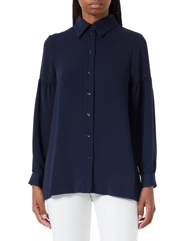 Seidensticker Women's 133502 Blouse, darkblue, 10