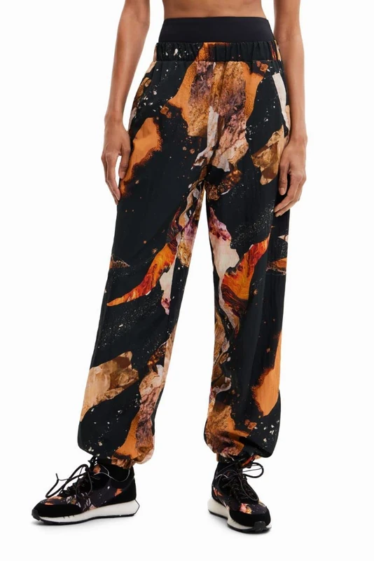 Desigual Women's Pant_panter, 2000 Black Casual Trousers, M
